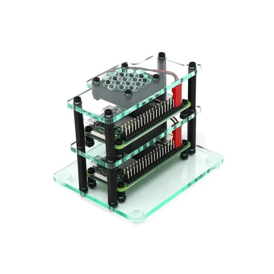 Case for Raspberry Pi Zero x2 - Mini Cluster - open - PiHut TPH-067