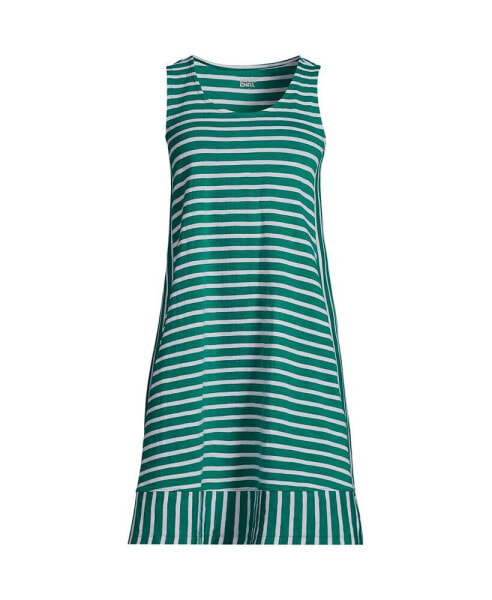 Women's Cotton Slub Swing Tank Dress