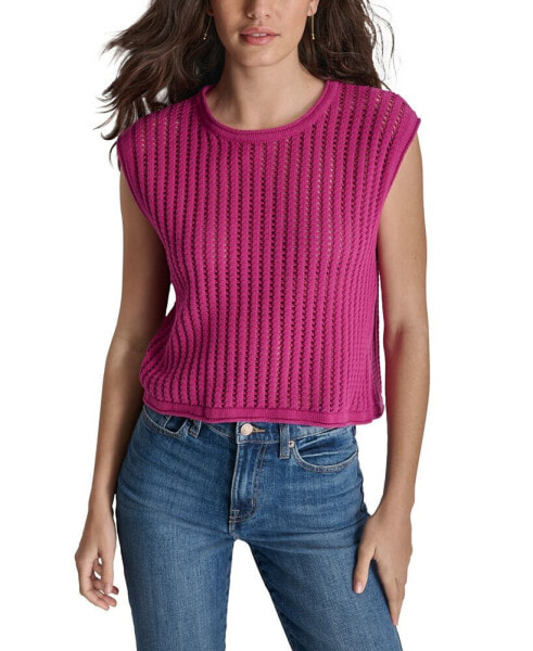 Women's Ribbed Sleeveless Sweater Vest