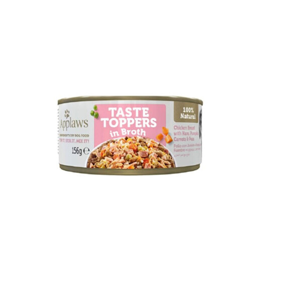 APPLAWS Chicken Ham And Vegetable Broth Topper 12x156g Wet Dog Food