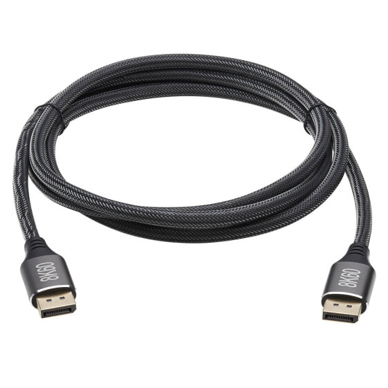 Tripp P580-006-8K6 DisplayPort Cable with Latching Connectors (M/M) - 8K 60 Hz - HDR - HBR3 - 4:4:4 - HDCP 2.2 - Black - 6 ft. (1.8 m) - 1.8 m - DisplayPort - DisplayPort - Male - Male - 7680 x 4320 pixels