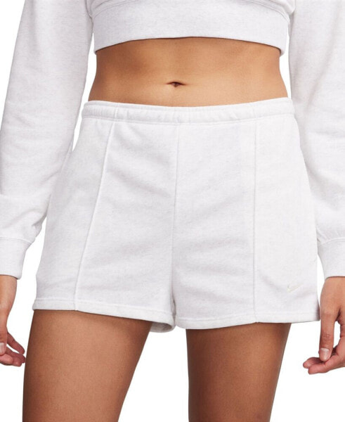 Шорты спортивные Nike женские Sportswear Chill Terry High-Waisted Slim 2" French Terry - Высокая талия, облегающие, 2".