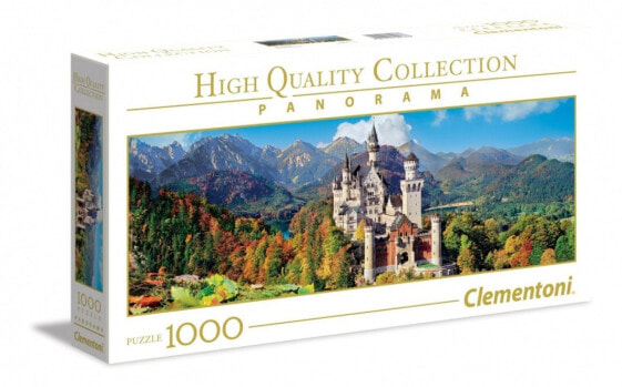 Clementoni Puzzle, 1000 elementów. Panorama - Neuschwanstein (GXP-636624)