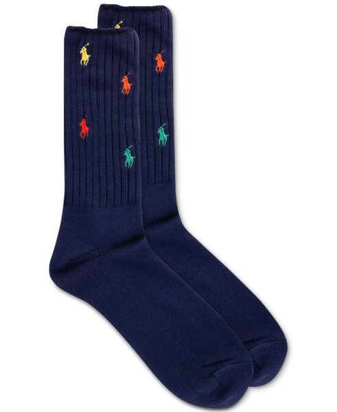 Men's Rainbow Pony Crew Socks