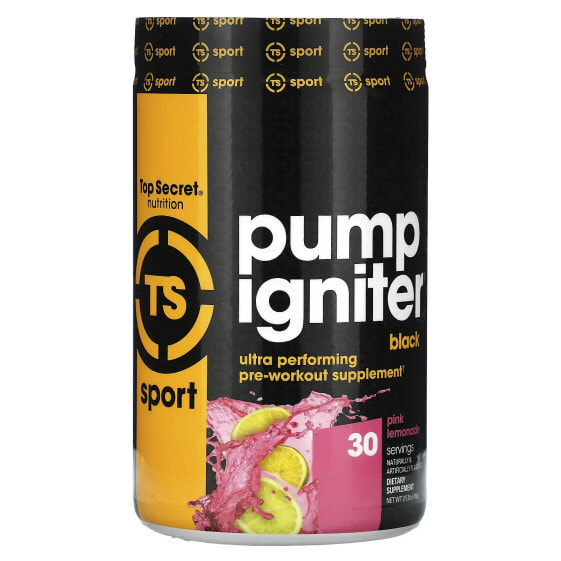 Предтренировочный комплекс Top Secret Nutrition Pump Igniter Black 450 г (Pink Lemonade)