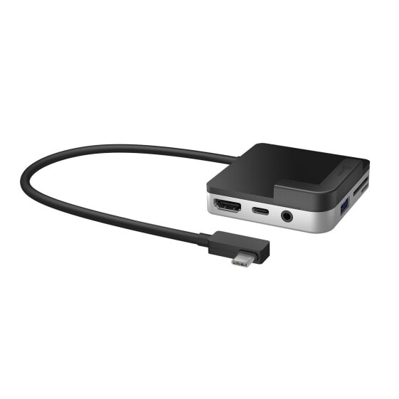 j5create JCD612 USB-C™ to 4K 60 Hz HDMI™ Travel Dock for iPad Pro® - includes 1x HDMI port and 2x USB ports - Black and Silver - Apple - iPad Pro® 11 iPad Pro® 12.9" (3rd & 4th Generation) MacBook Pro® (15" 2017 & later) iMac®... - USB Type-C - Black - Silver