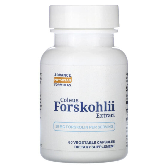 Advance Physician Formulas, Inc., Форсколин - экстракт корня колеус форсколии, 100 мг, 60 капсул