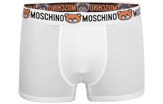 Трусы Moschino с логотипом медвежонка, белые