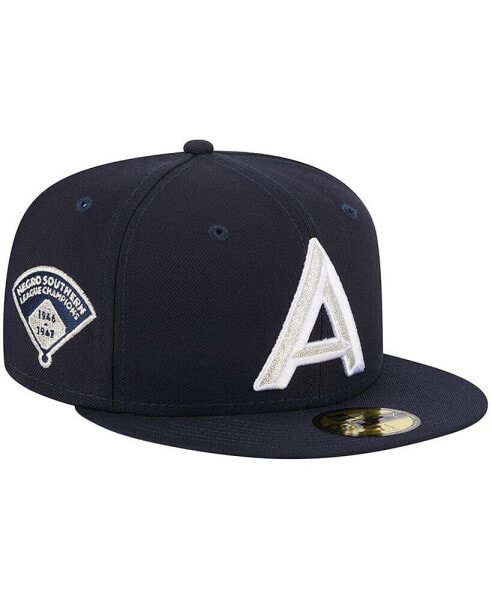 Men's Navy Asheville Tourists Theme Nights Asheville Blues 59FIFTY Fitted Hat