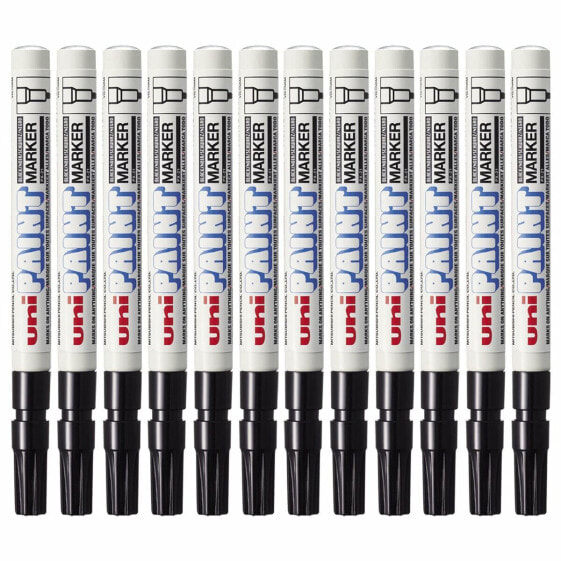 Permanent marker Uni-Ball Paint PX-21L Black 12 Pieces