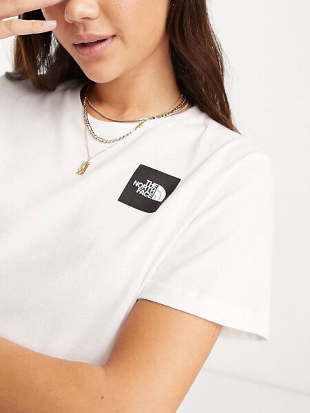 The North Face NSE Seasonal Fine logo t-shirt in white