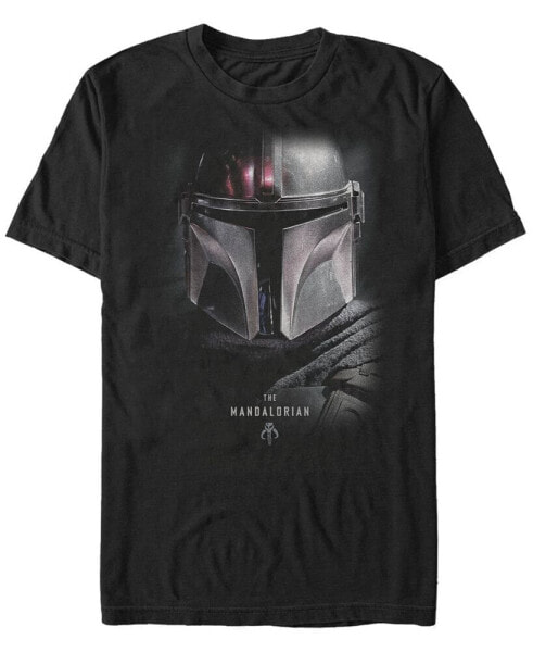 Star Wars Men's Mandalorian Big Face Helmet T-shirt