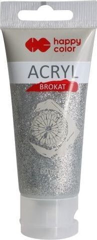 Happy Color Brokat akrylowy HAPPY COLOR 60ml srebrny Happy Color