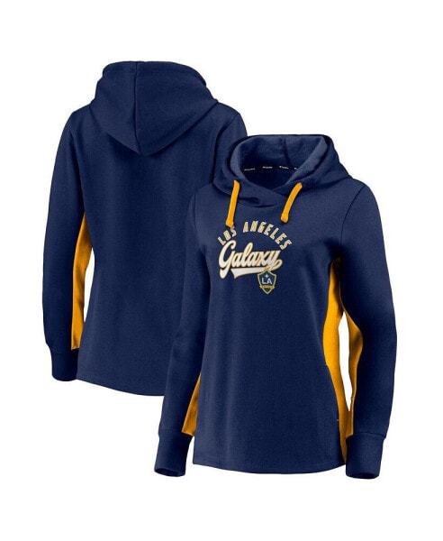 Women's Navy LA Galaxy Pullover Hoodie