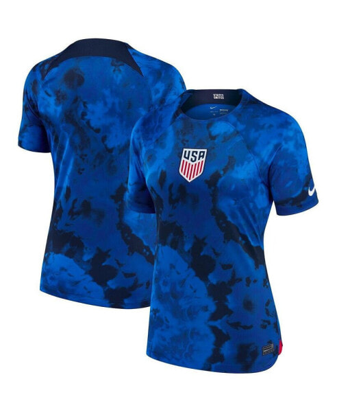 Women's Blue Usmnt 2022/23 Away Breathe Stadium Replica Blank Jersey