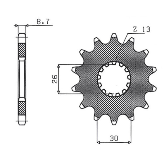 SUNSTAR SPROCKETS 530 Pitch 52417 Steel Front Sprocket