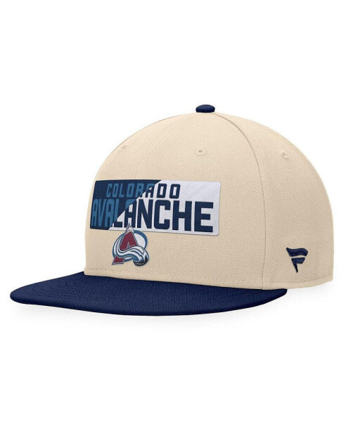 Men's Cream/Navy Colorado Avalanche Goalaso Snapback Hat