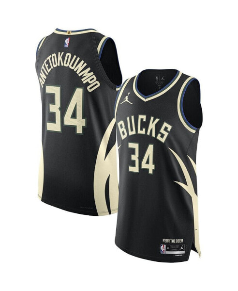 Футболка мужская Nike Giannis Antetokounmpo Hunter Green Milwaukee Bucks 2020/21 Authentic Jersey - Иконическое издание