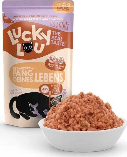 Catz Finefood Lucky Lou Karma Dla Kota Drób Łosoś Saszetka 125g