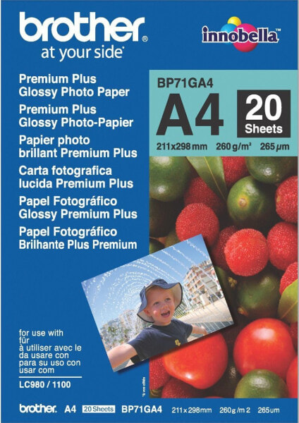Brother Papier fotograficzny do drukarki A4 (BP71GA4)