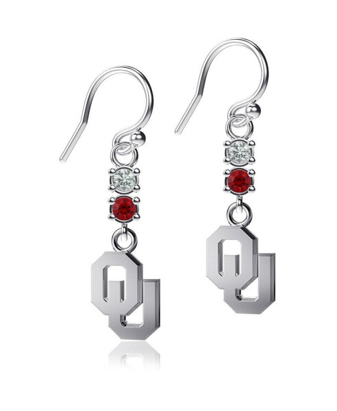 Женские серьги с кристаллами Dayna Designs Oklahoma Sooners Dangle