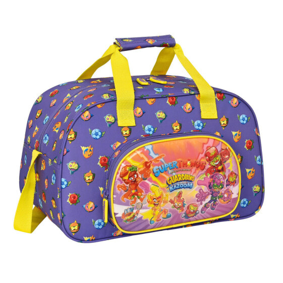 Спортивная сумка SuperThings Guardians of Kazoom Фиолетово-жёлтая (40 x 24 x 23 см)