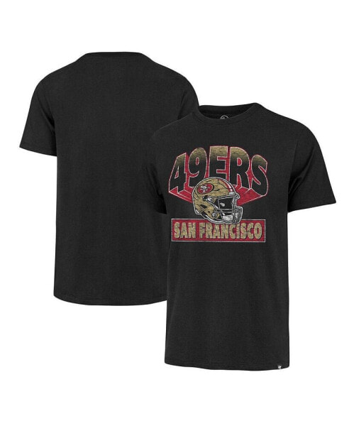 Men's Black Distressed San Francisco 49ers Amplify Franklin T-shirt