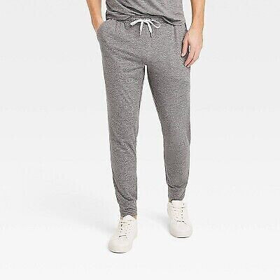 Men's Soft Stretch Joggers - All In Motion Heathered Black L