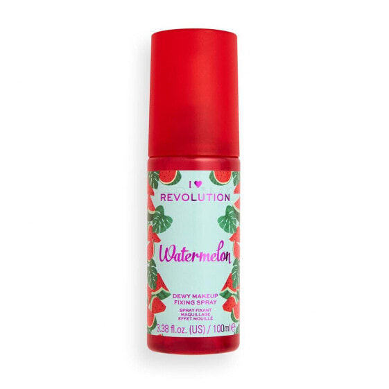 Makeup Revolution London I Heart Revolution Fixing Spray Watermelon 100 ml make-up fixierer für Frauen