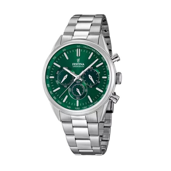 Мужские часы Festina F16820/R Зеленый Серебристый
