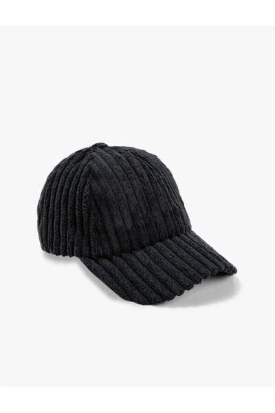 Kışlık Şapka Fitilli Kadife Cap
