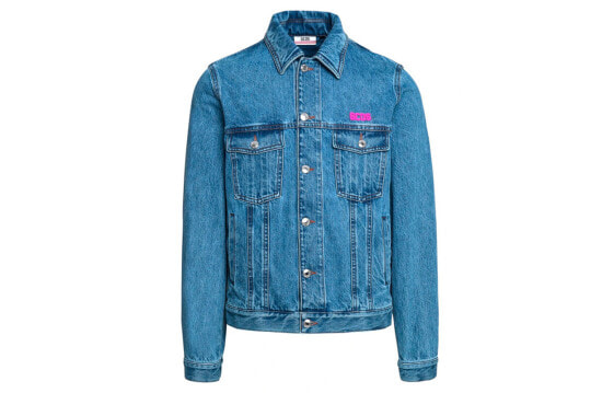 Джинсовая куртка мужская GCDS SS20M040073-LIGHT BLUE