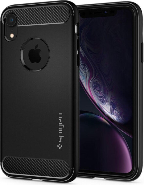 Spigen Nakładka Rugged Armor do Apple iPhone XR czarna (064CS24871)