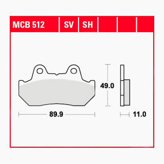 Тормозные накладки TRW Performance Street & Road Tracks Honda CB 1100 F Super Bol D´Or 84 – синтерованные