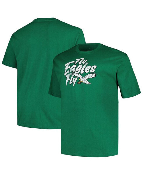 Men's Kelly Green Distressed Philadelphia Eagles Big and Tall Gridiron Classics Local T-shirt