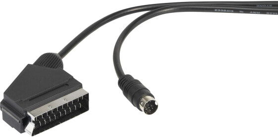 SpeaKa Professional SP-9076580 - 1.5 m - SCART (21-pin) - Male - Male - Right - Straight