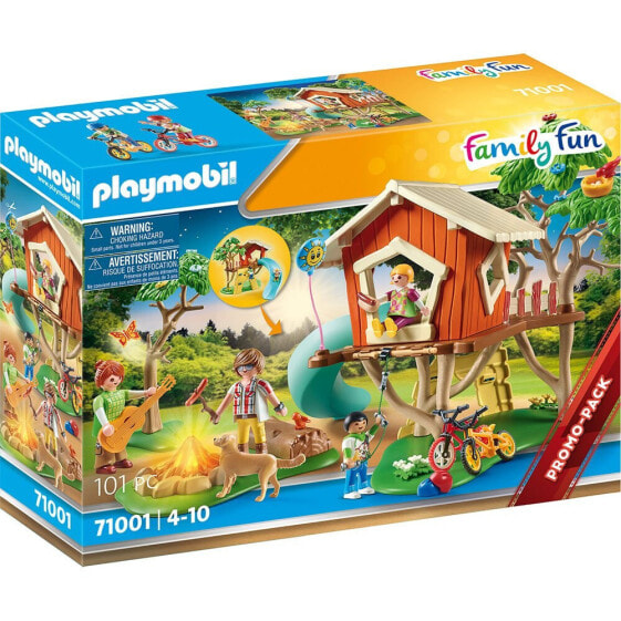 Игровой набор Playmobil Приключения в домике на дереве с горкой и весельем для семьи