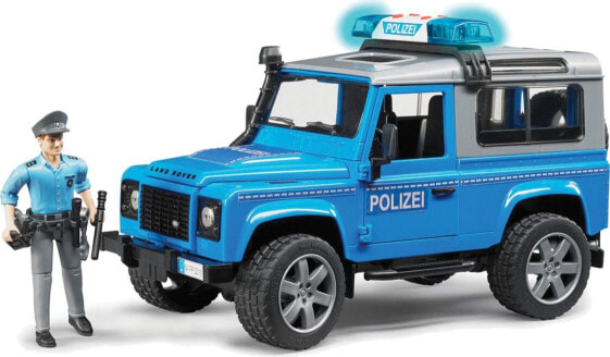 Полицейский внедорожник Bruder Land Rover Defender Station Wagon с фигуркой