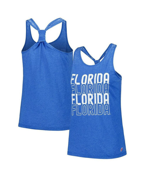 Топ-танк для женщин League Collegiate Wear Florida Gators, цвет синий, модель Стэкд Namе