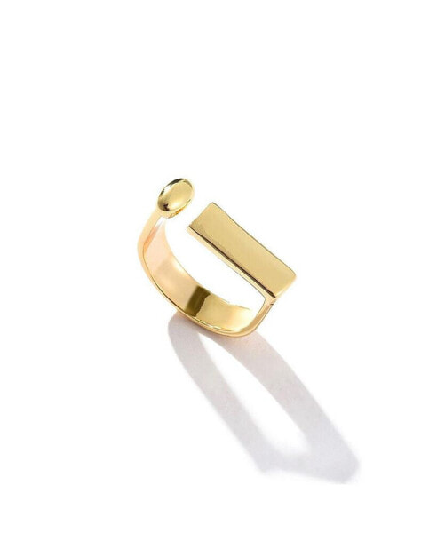 Кольцо SOHI Gold Minimal Bar Ring