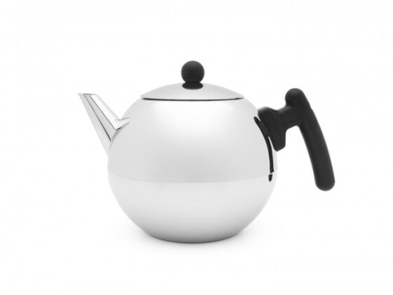 Bredemeijer Group Bredemeijer Bella Ronde - Single teapot - 1200 ml - Black,Stainless steel - Stainless steel