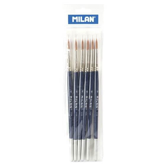 MILAN ´Fine Selection´ Round Paintbrush With Short Handle Series 711 No. 6