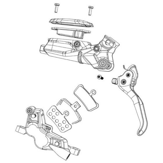 Инструмент для смазки тормозов SRAM Блок для прокачки тормозов S4 Calipers Guide Ultimate/RSC B1/RS B1/R B1 Tool