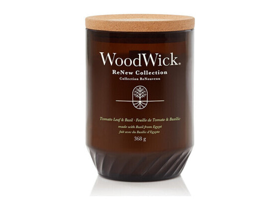Ароматическая свеча Woodwick ReNew sklo velké с ароматом Помидорной листвы и Базилика