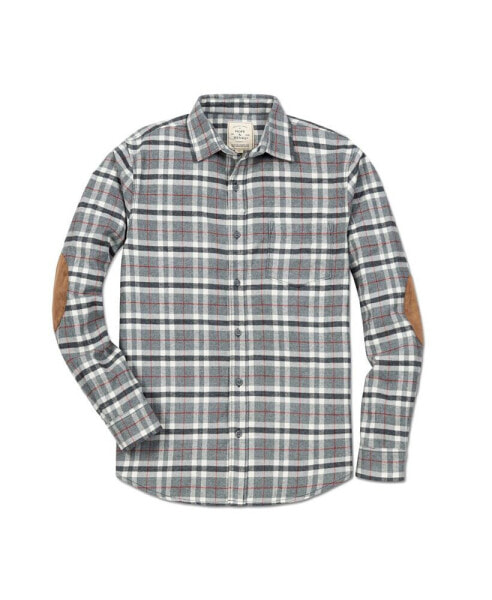 Mens' Organic Cotton Long Sleeve Brushed Flannel Button Down Shirt