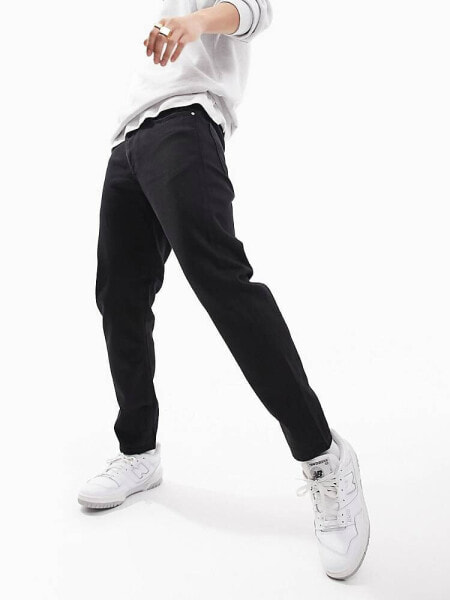 ASOS DESIGN classic rigid jeans in black