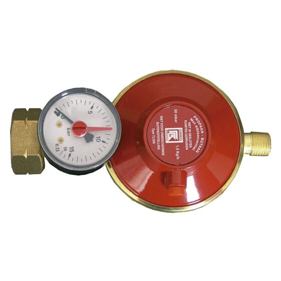 TALAMEX Universal Gas Pressure Regulator With Pressure Gauge