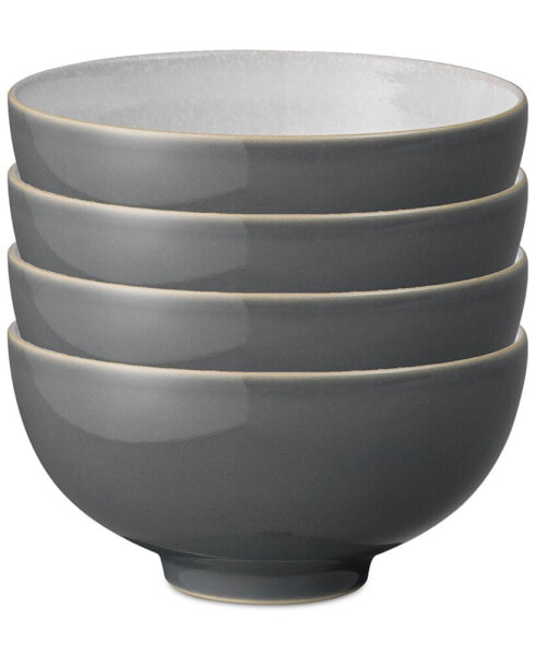 Elements Collection Stoneware Rice Bowls, Set of 4