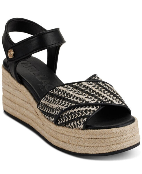 Women's Celest Ankle-Strap Espadrille Platform Wedge Sandals