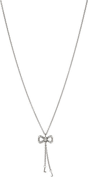 Steel necklace with LJ1287 bow